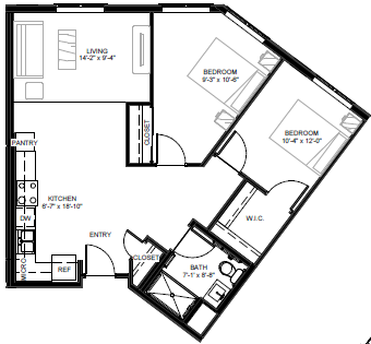 East Side Apartments Floorplan